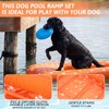 Halloscume Dog Inflatable Water Ramp for Pool Dock Lake, Foldable,