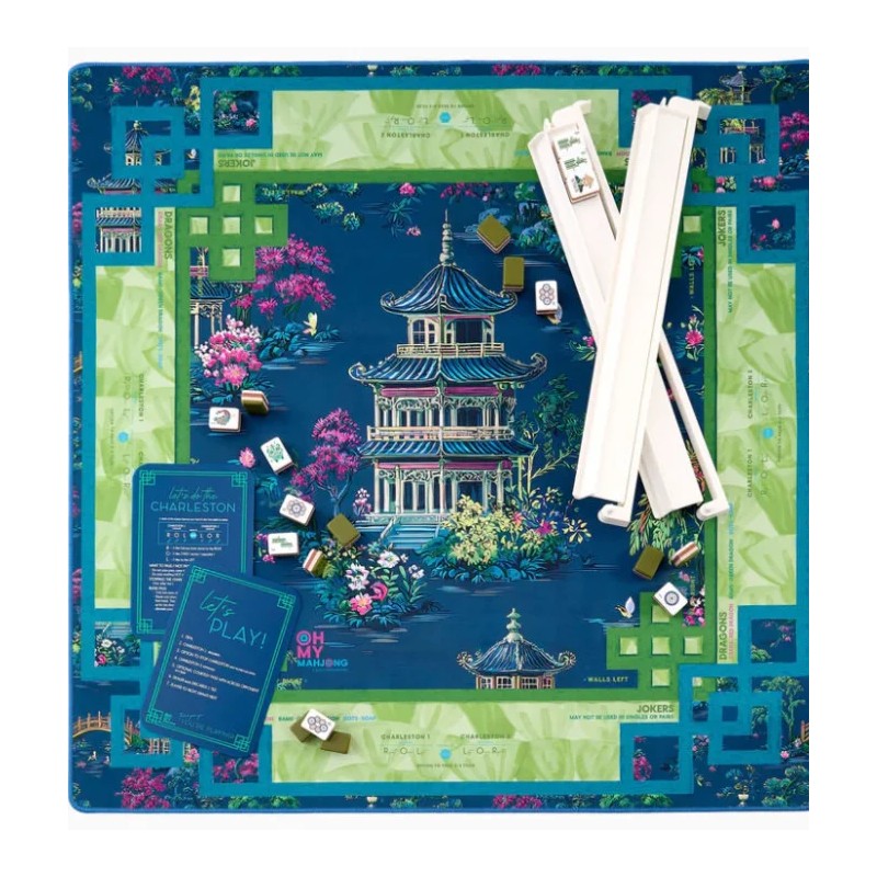 Mahjong Mat Velvet Anti Slip Waterproof Quiet Surface Foldable Square
