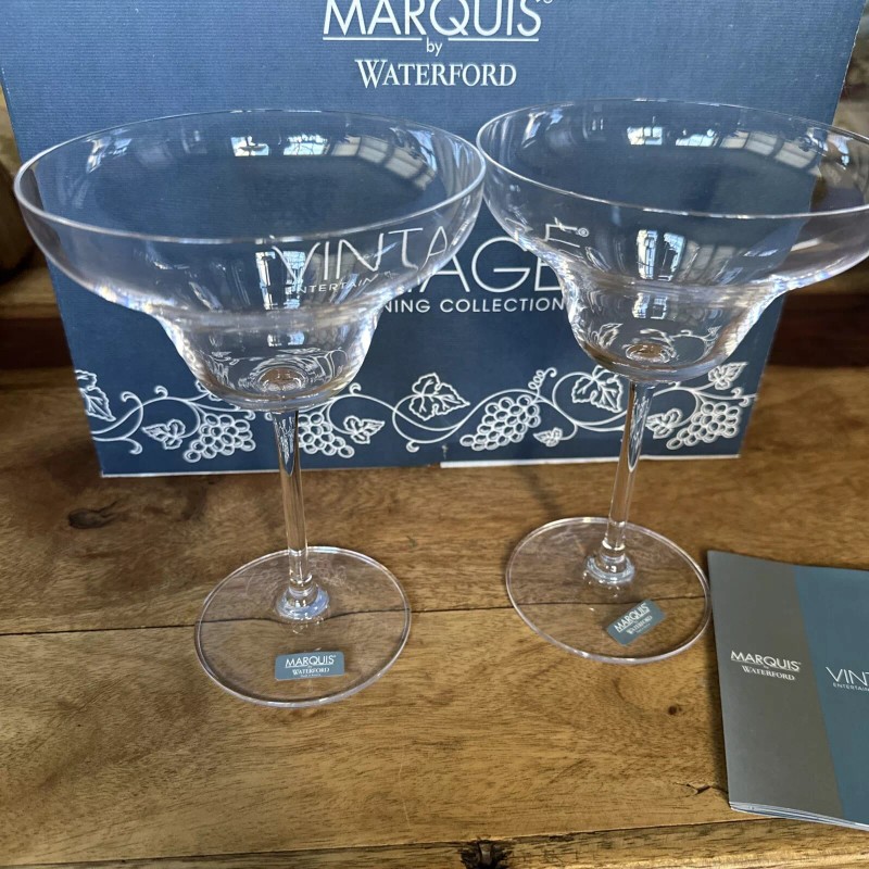 Waterford NIB Set Of 2 Marquis By Waterford Crystal Margarita