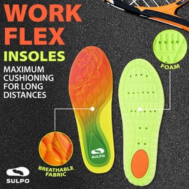 SULPO Einlegesohlen - Weiche, Stoßdämpfende Einlagen Damen und Herren für Optimalen Komfort - Schuheinlagen Arbeitsschuhe 3 Paare Größe 35-36