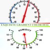 Circrane 13.25 Inch Round Thermometer with Hygrometer, Large Indoor Wall