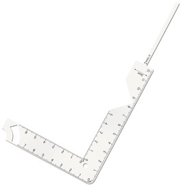 ZEYIYER Book Cover Guide 5 in 1 Bookbinding Tools, Metal Book Binding Kit, Bookbinding Ruler for Making Book Cover,Journal, Planner,Calender Covers Out of Chipboard