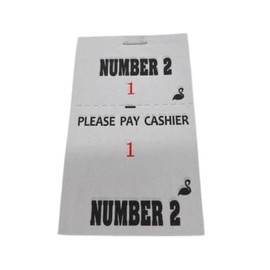 25 Numbered Barbershop Check Pads (Number 2)