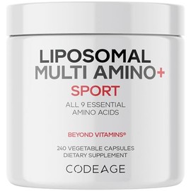 Codeage Suplemento Multi Amino+ Bcaa Y Eaa, Los 9 Aminoácidos Esenciales, Píldoras De Aminoácidos De Cadena Ramificada En Forma Libre, Suplemento Deportivo, Pre Y Post Entrenamiento, Administración Li