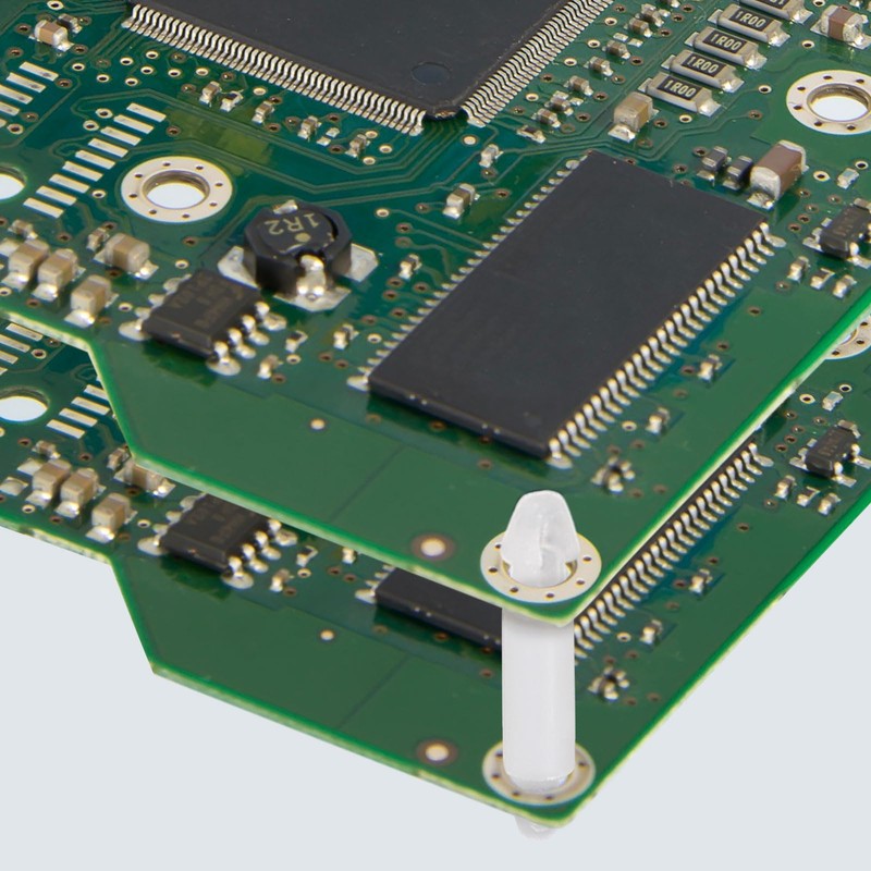 PATIKIL 100PCS PCB Board Isolation Column, Nylon Reverse Locking Circuit