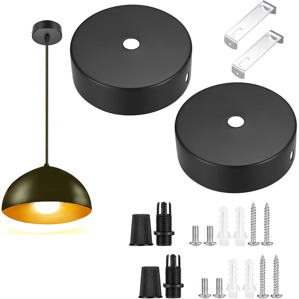 SUpoetry Pack of 2 Canopy Lamp, Lamp Cover Ceiling, Ceiling