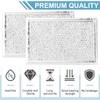 EMVANV 2pcs Grease Filter for LG Microwave LMV1683ST, LMV2031ST, LMV2031BD,