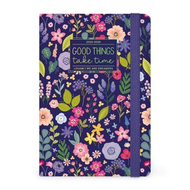 Legami - Weekly Planner 2025-2026, Flowers, 16 Months, Medium, Diary from September 2025 to December 2026, Elastic Closure, FSC Certified Paper, 12 x 18 cm