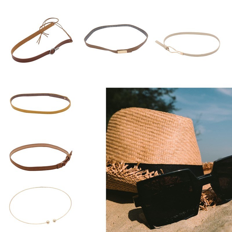 KUFptva Hat Belts for Fedora, Cowboy, Leather Hats - Bands