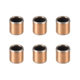 sourcing map Sleeve Bearing 6mm Bore x 8mm OD x 8mm Length Plain Bearings Wrapped Oilless Bushings 6pcs