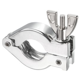 PATIKIL 1Pack KF-16 Vakuum Klemme Aluminium Legierung Haltbare Einzelstift Schlauchklemme mit Spannmutter für Klemmring Silber