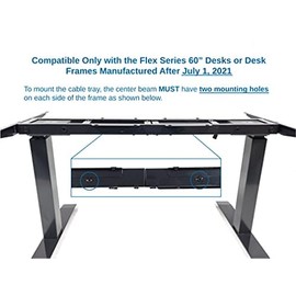 ApexDesk Cable Management Tray - Compatible Only with The 48" / 55” Vortex Series and 60" Flex Series
