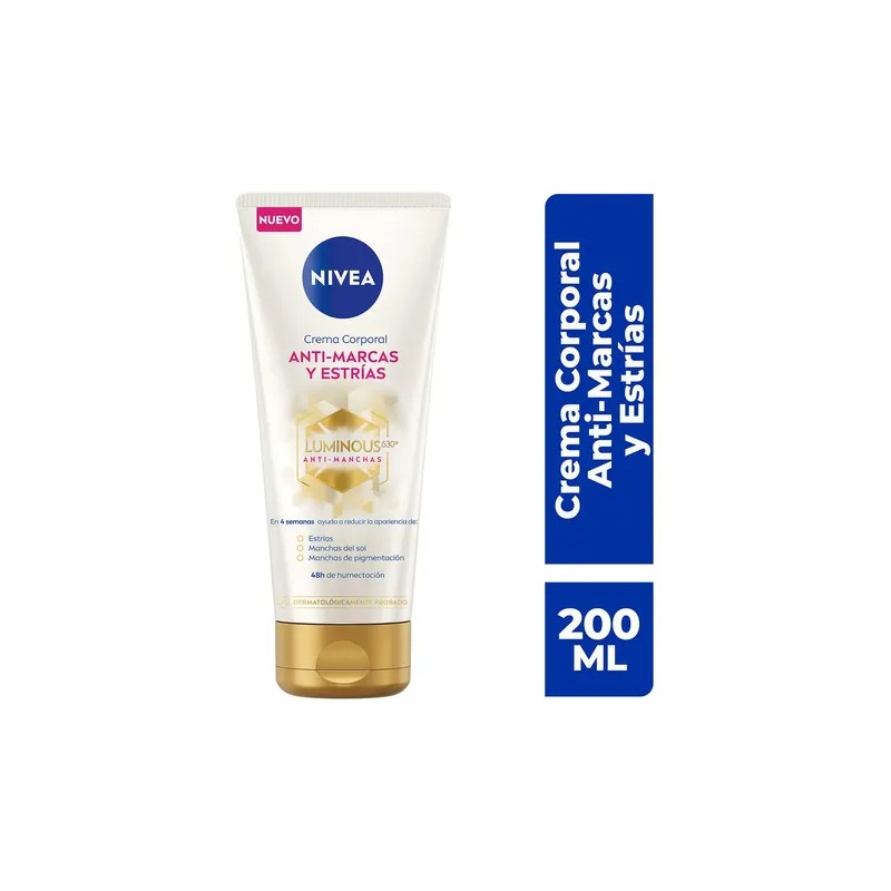 Nivea Crema Corporal Luminous630 Anti Estrías Manchas 200ml