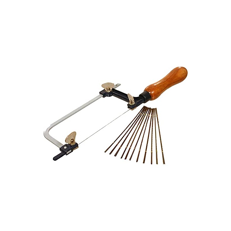 FindingKing Swiss Sawblades Platinum & Hand Saw Frame Jewelers Tool