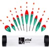 Zite Fishing Glow Stick Floats Assortment with Float Tube -