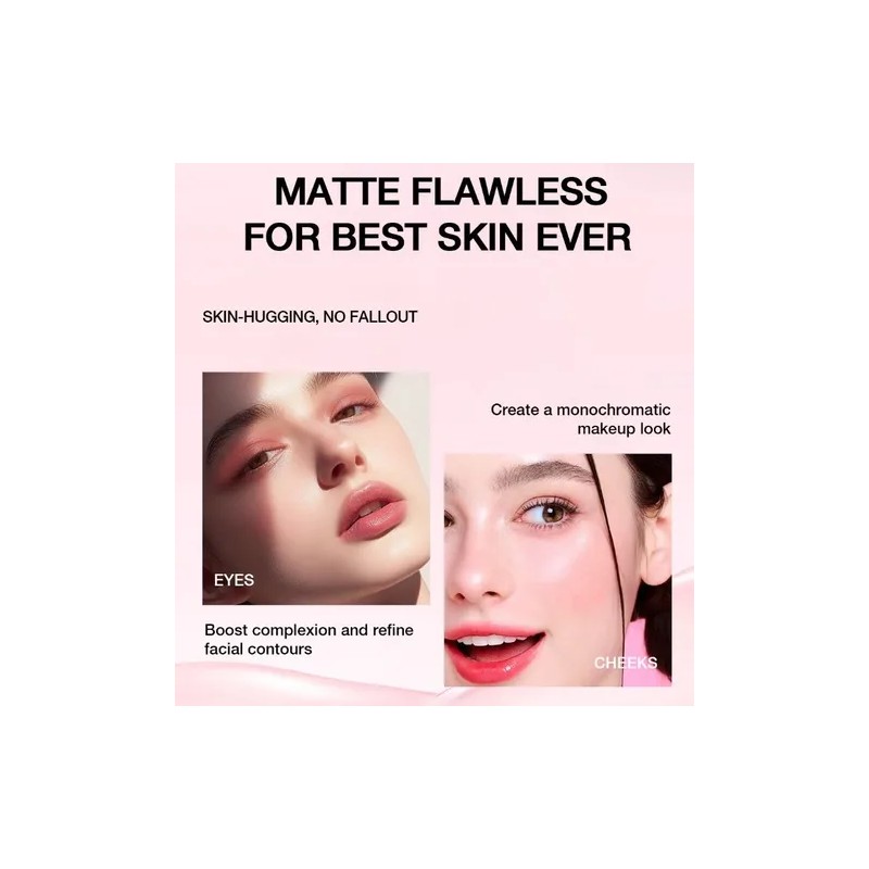 4 Colores Natural Cheek & Blush Polvo Fijador De Maquillaje