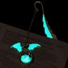 Jeffdad Feather Dragon Bookmark, Metal Bookmark Glow in The Dark