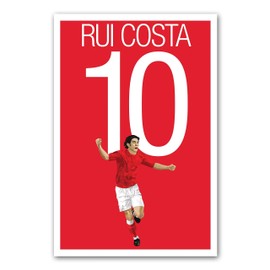 Rui Costa Poster - SL Benfica Art