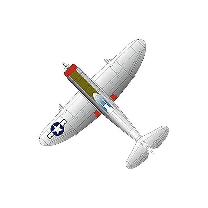 Platz PDR-30 1/144 US Army Fighter Plane Thunderbolt Leather Back