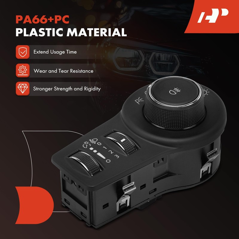 A-Premium Headlight Switch Instrument Panel Headlamp Dimmer Switch Compatible with