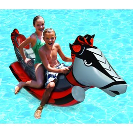 Poolmaster Rockin' Horse Swimming Pool Float Toy, Multicolored 84 Long x 40 Wide, deflated