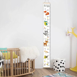 Children's Height Measure, Height Chart Size Height Chart Portable Wall Stickers, Height Charts for Baby & Toddler Room, Children's Growth Chart for Bedroom Children's Room Wall Decorations (200 cm x