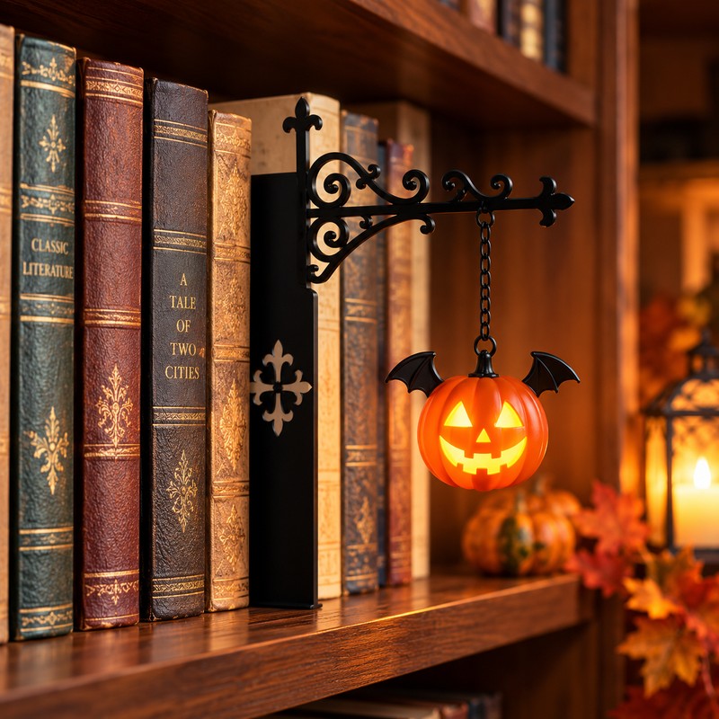 Halloween Ghost Book Lamp for Tabletop Decor – Cute 3D