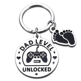 Pregnancy Announcement for Husband, First Time Dad Gifts, Valentines Day Gifts for New Dad Husband, New Dad Gifts, Dad Level Unlocked Keychain, Expecting Dad Gifts, Dad To Be Gifts