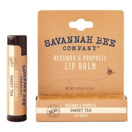 Savannah Bee Lip Balm Hanger 0.15 oz - Invigorating Mint Flavor - Natural Ingredients for Supple, Soft Lips - Convenient Hanger Design (.15 Oz, Sweet Tea)