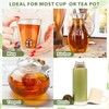 Sumind 25 Pcs Oval Tea Strainer Stainless Steel Ball Infuser