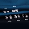 Diamond Earrings for Men Women Stud Earrings 925 Sterling Silver