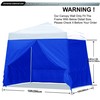 ABCCANOPY Slant Leg Side Wall 10x10ft base/8x8ft top, Blue (4
