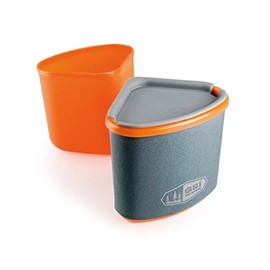 GSI Outdoors 77167 Gourmet Nesting Mug + Bowl, Orange, 14 fl. oz.