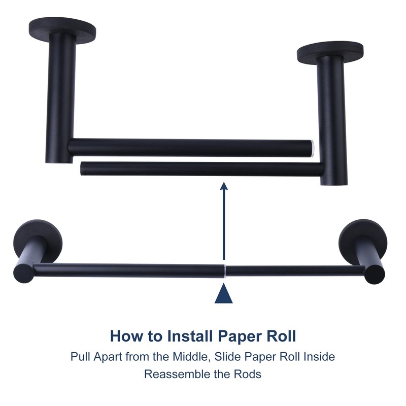 Magnetic Paper Towel Holder for Fridge, Adjustable Stainless Steel Rod,