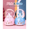 Snow Globe, Castle Musical Snowglobe with Automatic Snowfall (Blue)