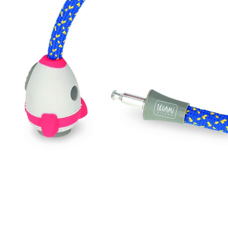 Legami - Bicycle lock with key, tiger motif, polyester exterior,