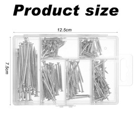 Arcjunys Assorted Nails for Wood Iron Nails Wall Nails for Hanging Pictures Nail Assortment Kit Long Medium and Small Wall Nails for DIY and Crafts Home Décor Woodwork and Construction 280 Pcs