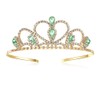 Lovelyshop - Tiara dorada con diamantes de imitación para niños