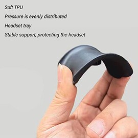 Headphone Stand, Universal Gaming Headset Holder Aluminum Alloy with TPU Tray, Non-Slip Base for All Headphones