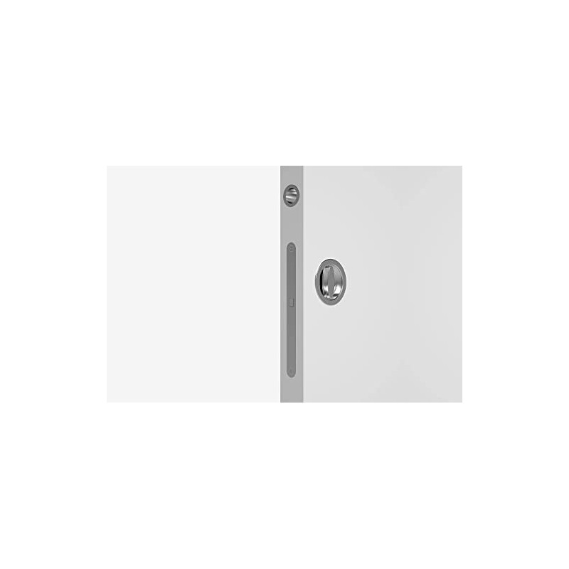 bricoleva.it Sliding Door Lock Set, Round Rosette with Note, Handle