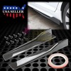 JDMBESTBOY Carbon Fiber Black Universal Car Side Skirt Extension Splitters
