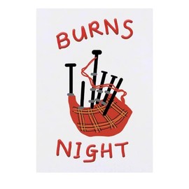 Azeeda 'Burns Night Party-Feierlichkeiten' Temporäres Tattoo - Hautfreundlicher & Ungiftiger Abziehbild · Wasserfest (TO00067459)