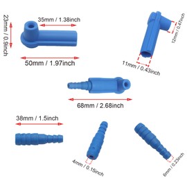 OZXNO 4 Pcs Exchange Tool Connector Brake Bleeding Kit Universal Brake Fluid Bleeder Bleeding Connector Adapter