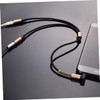 Gatuida 2pcs Dual Aux Audio Splitter Cable Braided Headphone and