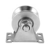 Cucioki 1-Pack V-Type Stainless Steel Pulley Block Mute Bearings Groove