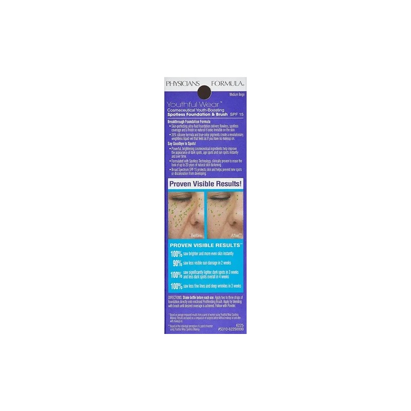 Physicians Formula Youthful Wear Foundation · Base Líquida