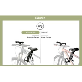 saurka Kid Bike Seat Front Mounted and Handlebar for Mountain Bike Parent-Child Cycling, Child Bicycle Seat&Child Handlebar Compatible with All Adult MTB Bike Cycling(Handlebar+Seat)