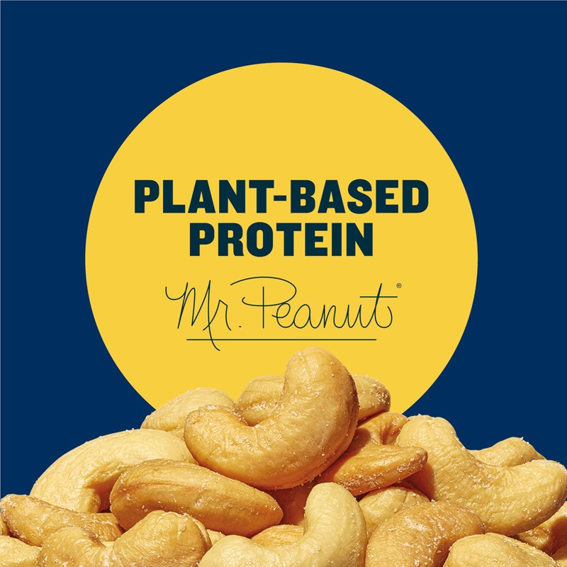 PLANTERS Salted Cashews, Roasted Cashews, Snacks for Adults, 2 oz