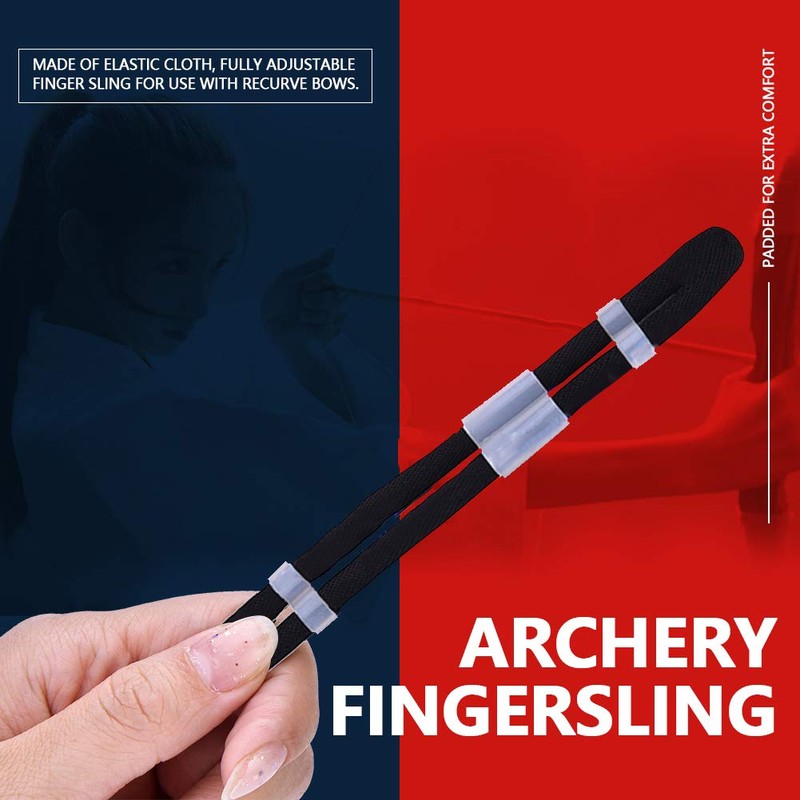 Finger Sling Archery Sling, Adjustable Archery Finger Sling Archery Sling
