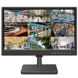 Jexiop 19” Security Monitor,Small Surveillance Monitor HDMI VGA and BNC Input,Computer Monitor with Speakers for CCTV DVR Office and Home Security Camera System Surveillance